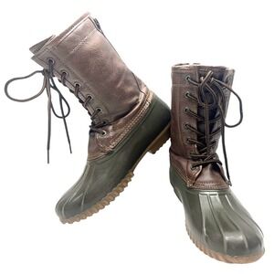 Madden Girl‎ Flurry Size 7.5 Hunter Green Duck Boots
